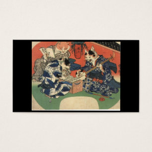 Cartes De Visite C. de peinture japonais 1800's