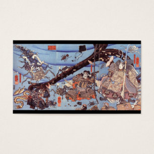 Cartes De Visite C. de peinture japonais samouraï 1800's