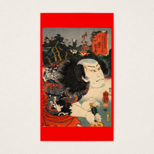 Cartes De Visite C. de peinture japonais samouraï 1800's
