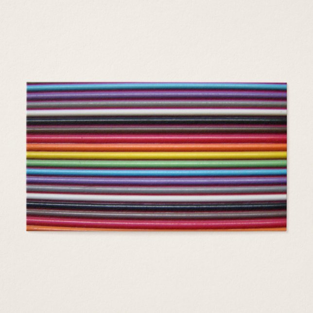 Cartes De Visite Câble à ruban arc-en-ciel (Devant)