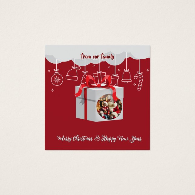 Cartes De Visite cadeau de Noël (Devant)