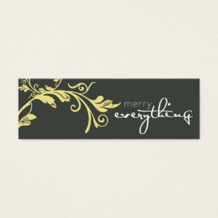 Cartes De Visite CADEAU DE VACANCES TAG :: bold vine 1