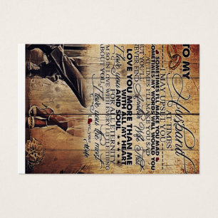 Cartes De Visite Cadeau tendance Lettre au mari
