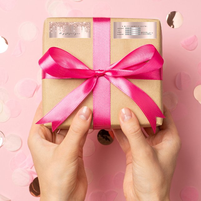 Cartes De Visite Cadeaux de certificat petit maquillage gris brilla (Créateur téléchargé)