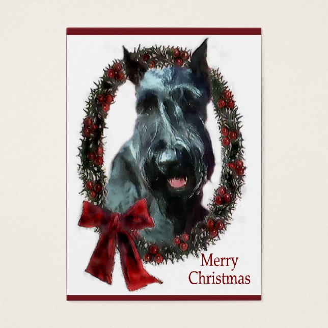 Cartes De Visite Cadeaux de Noël Giant Schnauzer (Devant)
