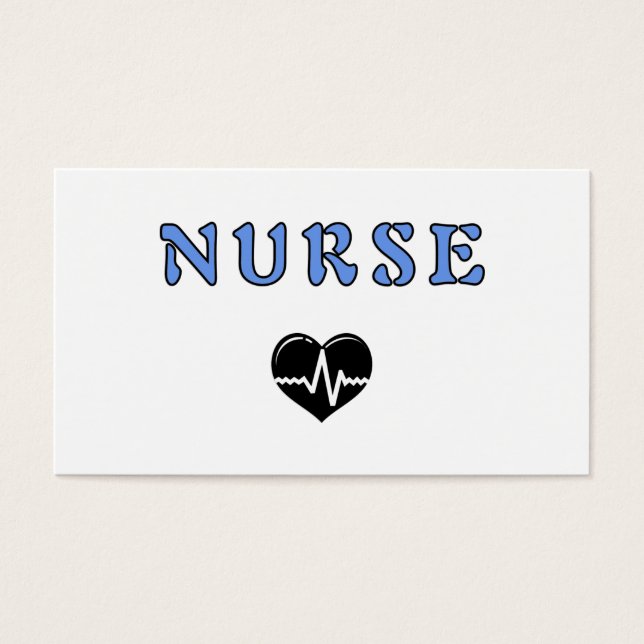 Cartes De Visite Cadeaux d'infirmières (Devant)