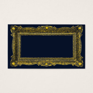 Cartes De Visite Cadre de tableau antique d'or
