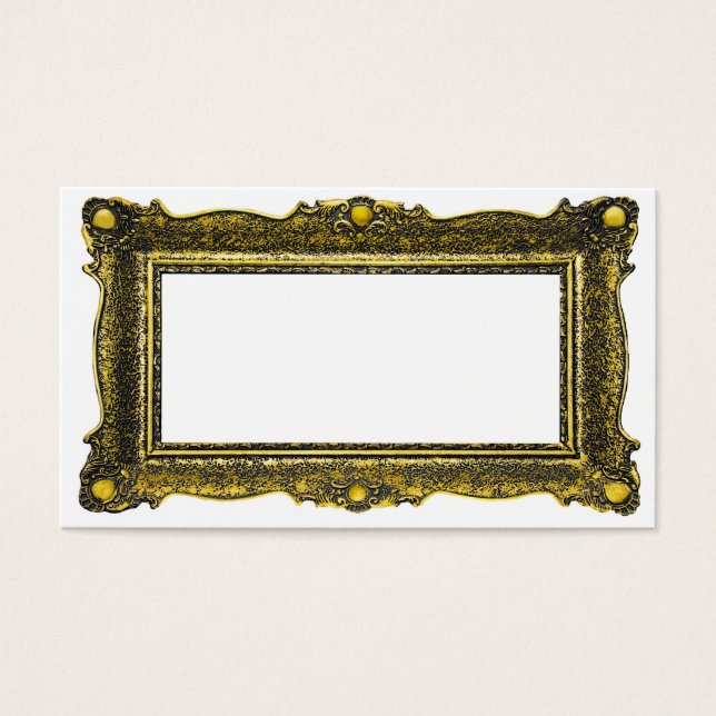 Cartes De Visite Cadre d'image Gold antique (Devant)