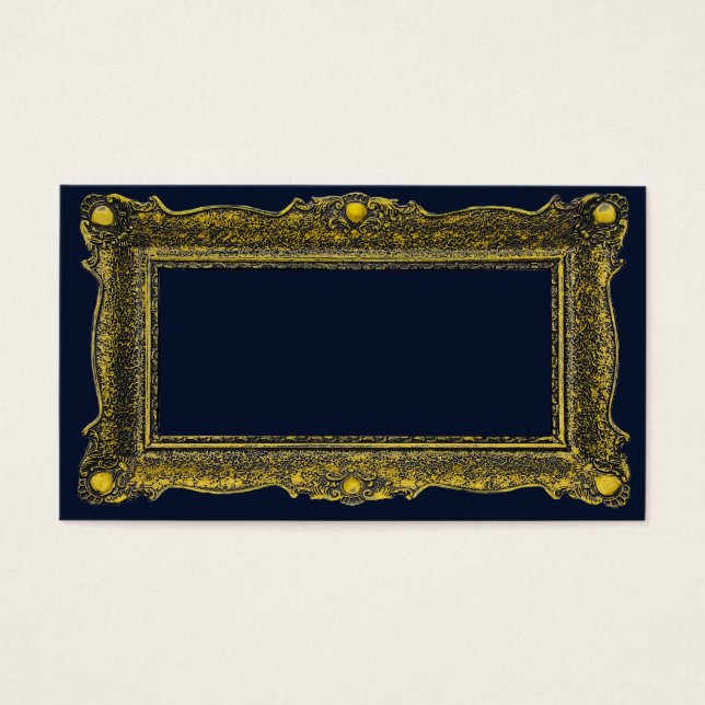 Cartes De Visite Cadre d'image Gold antique (Devant)