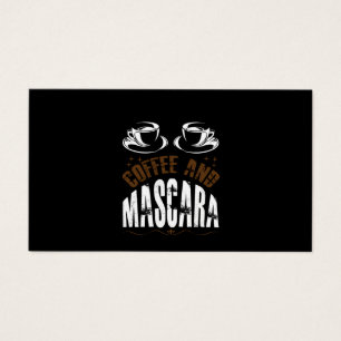 Cartes De Visite Café Art Café Et Mascara