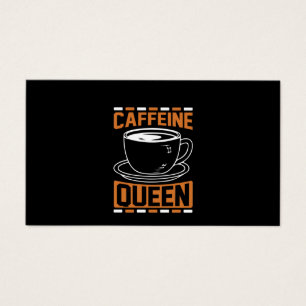 Cartes De Visite Café Art Caféine Queen
