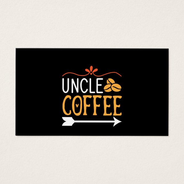 Cartes De Visite Café Art Uncle Café (Devant)