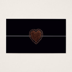 Cartes De Visite Café cool élégant Coeur moderne / Maison de Grosch