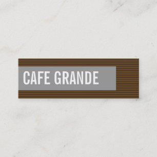 cartes de visite > café grand [chocolat : gris]