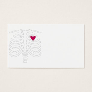 Cartes De Visite Cage thoracique et coeur