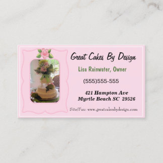 Cartes de visite Cake Baker