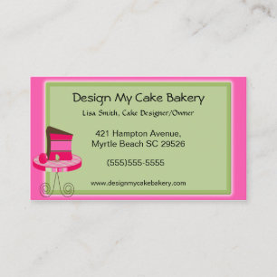 Cartes de visite Cake Baker