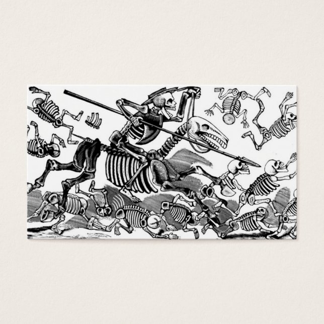 Cartes De Visite "Calavera de Don Quichotte" vers le début des anné (Devant)