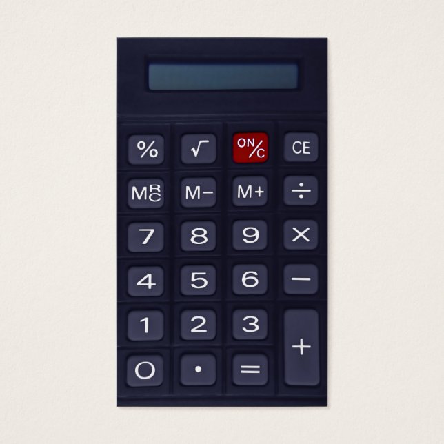 Cartes De Visite calculatrice (Devant)