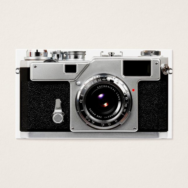 Cartes De Visite Caméra de cinéma de la vieille école (Devant)