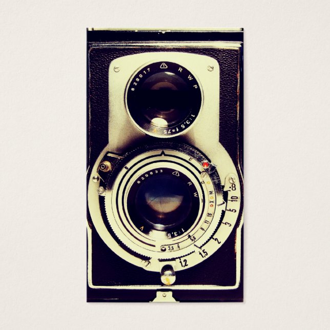 Cartes De Visite caméra vintage (Devant)