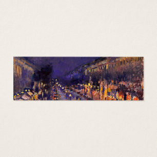 Cartes De Visite Camille Pissarro Le Boulevard Montmartre La Nuit