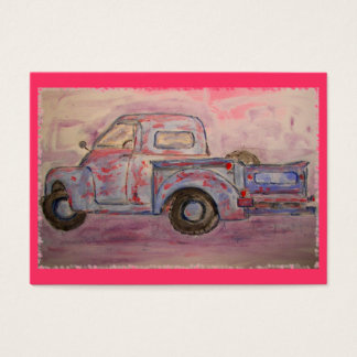 Cartes De Visite camion de patine bleue antique