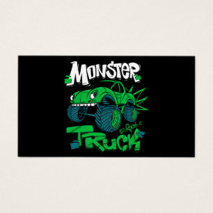 Cartes De Visite Camion monstre. illustration pour t-shirt