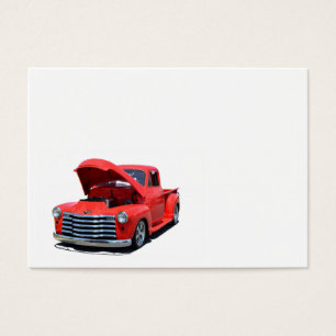 Cartes De Visite Camion rouge classique de Chevy customisé