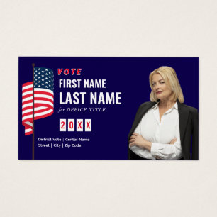 Cartes De Visite Campagne électorale de candidat politique personna