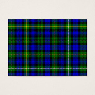 Cartes De Visite Campbell tartan bleu vert plaid