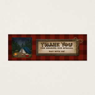 Cartes De Visite Camping, Glamping, Nature Wedding Favor Balise 2