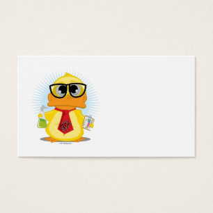 Cartes De Visite Canard de professeur de Sciences