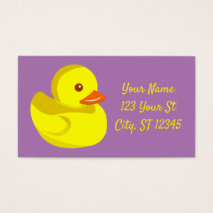 Cartes De Visite Canard en caoutchouc mou Thunder_Cove