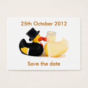 Cartes De Visite Canards de mariage 2 ... Sauvegarder la date
