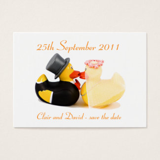 Cartes De Visite Canards de mariage ... Sauvegarder la date