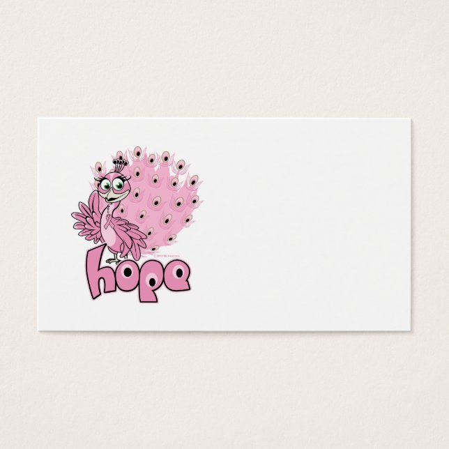 Cartes De Visite Cancer du sein de Peacock (Devant)