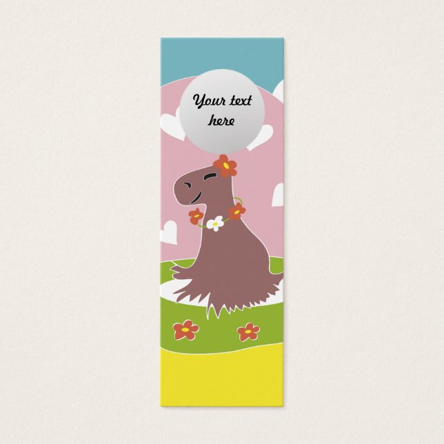 Cartes De Visite Capybara amoureux (Devant)