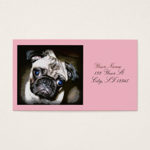 Cartes De Visite carlin aux yeux bleus mignons Thunder_Cove