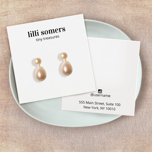 Cartes De Visite Carré Étui Élevant Bijoux Plain Display Card (Créateur téléchargé)