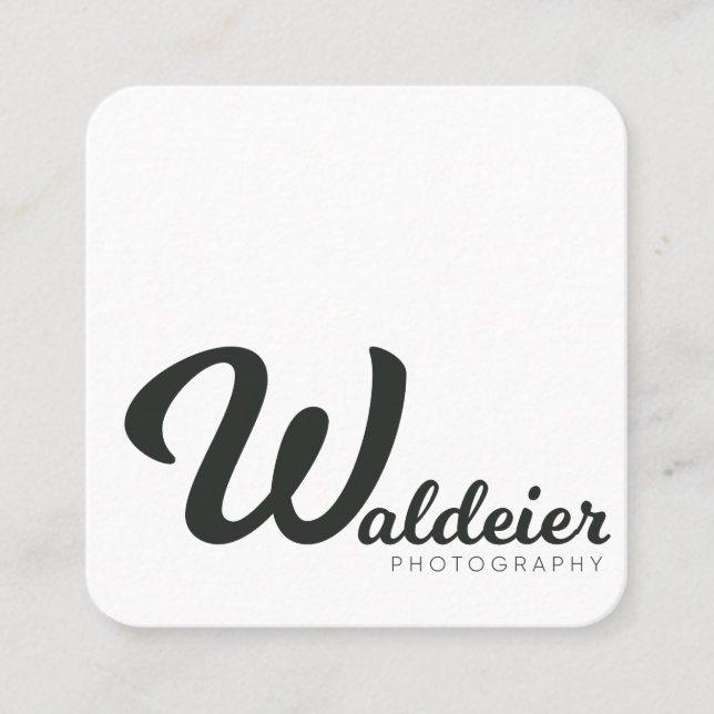 Cartes de visite carrés (Devant)