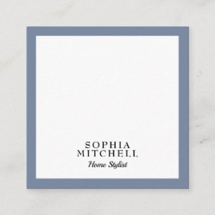 Cartes de visite Carrés de Slate Grey