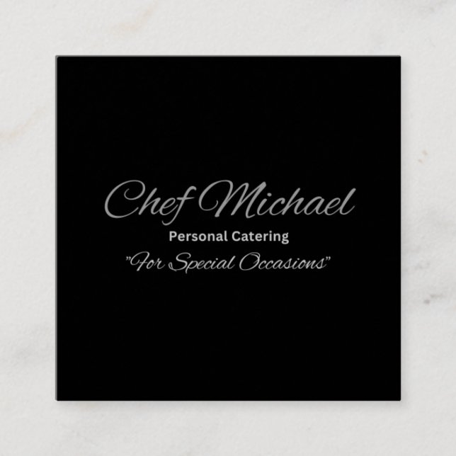 Cartes de visite Carrés personnalisés, Cartes Matt (Devant)