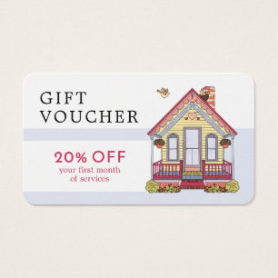 Cartes De Visite Carte-cadeau Coupon pour les services d'aidants na