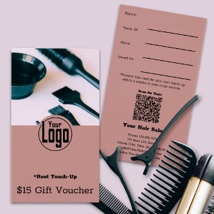 Cartes De Visite Carte-cadeau promotionnelle photo Root Touch-Up