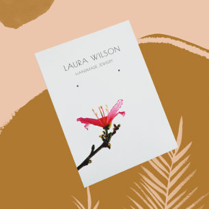 Cartes De Visite ©Carte d'affichage à oreille ・ Simplicité florale