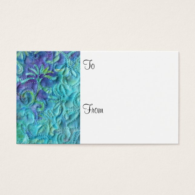 Cartes De Visite Cartes-cadeaux fleuristes "Dream in Blue" (Devant)