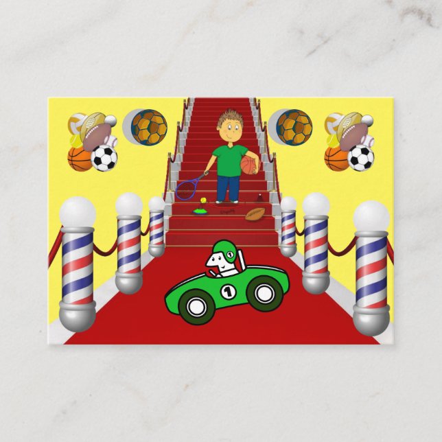 Cartes de visite, Cartes de visite Barbershop (Devant)