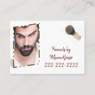 Cartes de visite, Cartes de visite Barbershop