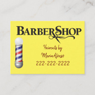 Cartes de visite, Cartes de visite Barbershop